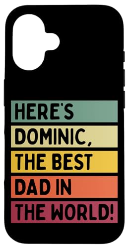 Hier ist Dominic, der beste Vater der Welt, Vatertag, Retro Hülle für iPhone 16 Hier ist Dominic, der beste Vater der Welt, Vatertag, Retro Hülle für iPhone 16 von Personalized Gift Ideas Dominic