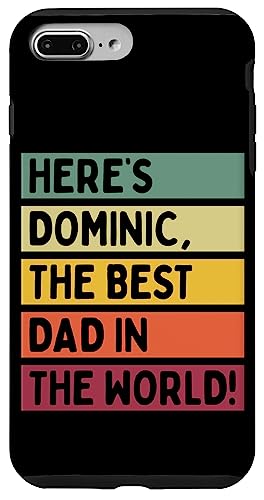 Hier ist Dominic, der beste Vater der Welt, Vatertag, Retro Hülle für iPhone 7 Plus/8 Plus Hier ist Dominic, der beste Vater der Welt, Vatertag, Retro Hülle für iPhone 7 Plus/8 Plus von Personalized Gift Ideas Dominic