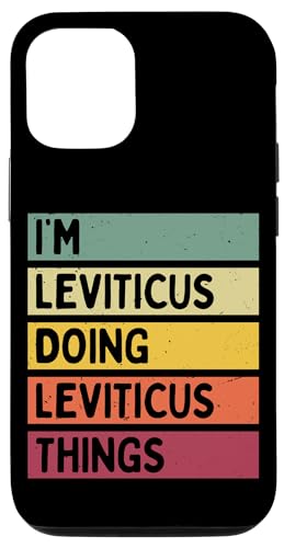 Hülle für iPhone 15 Pro Ich bin Leviticus und mache Leviticus-Dinge lustig personalisiert von Personalized Gift Ideas Leviticus
