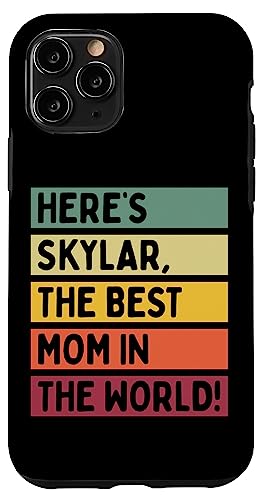 Hier ist Skylar, die beste Mutter der Welt, Muttertags-Retro Hülle für iPhone 11 Pro von Personalized Gift Ideas Skylar