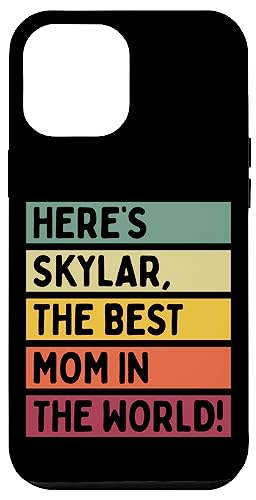 Hier ist Skylar, die beste Mutter der Welt, Muttertags-Retro Hülle für iPhone 12 Pro Max von Personalized Gift Ideas Skylar