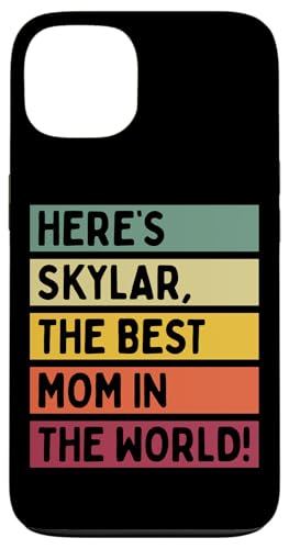 Hier ist Skylar, die beste Mutter der Welt, Muttertags-Retro Hülle für iPhone 13 von Personalized Gift Ideas Skylar
