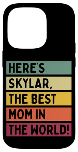 Hier ist Skylar, die beste Mutter der Welt, Muttertags-Retro Hülle für iPhone 14 Pro von Personalized Gift Ideas Skylar