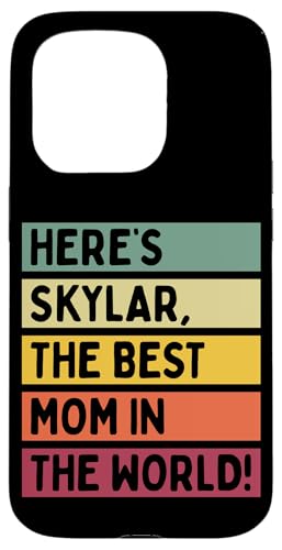 Hier ist Skylar, die beste Mutter der Welt, Muttertags-Retro Hülle für iPhone 15 Pro von Personalized Gift Ideas Skylar