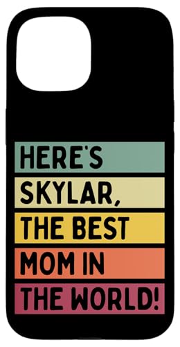 Hier ist Skylar, die beste Mutter der Welt, Muttertags-Retro Hülle für iPhone 15 von Personalized Gift Ideas Skylar