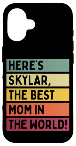 Hier ist Skylar, die beste Mutter der Welt, Muttertags-Retro Hülle für iPhone 16 von Personalized Gift Ideas Skylar