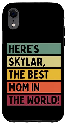 Hier ist Skylar, die beste Mutter der Welt, Muttertags-Retro Hülle für iPhone XR von Personalized Gift Ideas Skylar