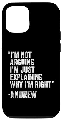 Andrew Zitat Lustiger Geburtstag Custom Name Idee Ingenieur Hülle für iPhone 12/12 Pro von Personalized Name Fathers Day outfit For Men