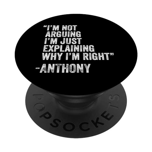 Anthony Zitat Lustiger Geburtstag Custom Name Idee Ingenieur PopSockets Klebender PopGrip Anthony Zitat Lustiger Geburtstag Custom Name Idee Ingenieur PopSockets Klebender PopGrip von Personalized Name Fathers Day outfit For Men
