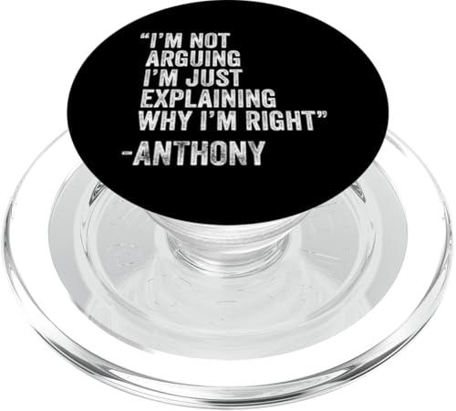 Anthony Zitat Lustiger Geburtstag Custom Name Idee Ingenieur PopSockets PopGrip für MagSafe Anthony Zitat Lustiger Geburtstag Custom Name Idee Ingenieur PopSockets PopGrip für MagSafe von Personalized Name Fathers Day outfit For Men