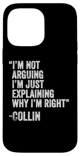 Collin Zitat Lustiger Geburtstag Custom Name Idee Ingenieur Hülle für iPhone 14 Pro Max von Personalized Name Fathers Day outfit For Men