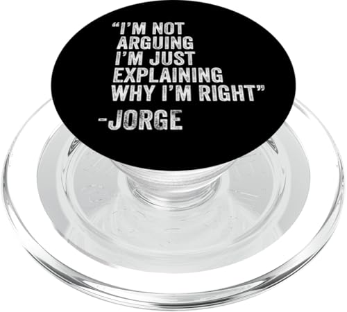 JORGE Zitat Lustiger Geburtstag Custom Name Idee Ingenieur PopSockets PopGrip für MagSafe JORGE Zitat Lustiger Geburtstag Custom Name Idee Ingenieur PopSockets PopGrip für MagSafe von Personalized Name Fathers Day outfit For Men