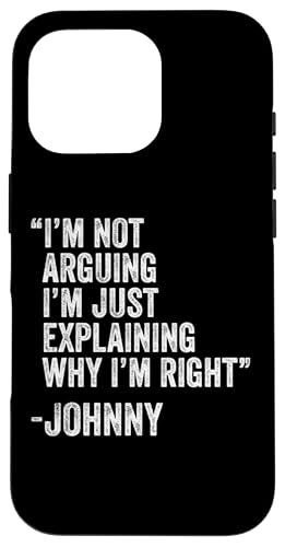 Johnny Zitat Lustiger Geburtstag Custom Name Idee Ingenieur Hülle für iPhone 16 Pro Johnny Zitat Lustiger Geburtstag Custom Name Idee Ingenieur Hülle für iPhone 16 Pro von Personalized Name Fathers Day outfit For Men