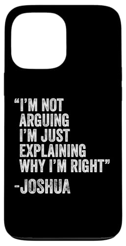 Joshua Zitat Lustiger Geburtstag Custom Name Idee Ingenieur Hülle für iPhone 13 Pro Max Joshua Zitat Lustiger Geburtstag Custom Name Idee Ingenieur Hülle für iPhone 13 Pro Max von Personalized Name Fathers Day outfit For Men