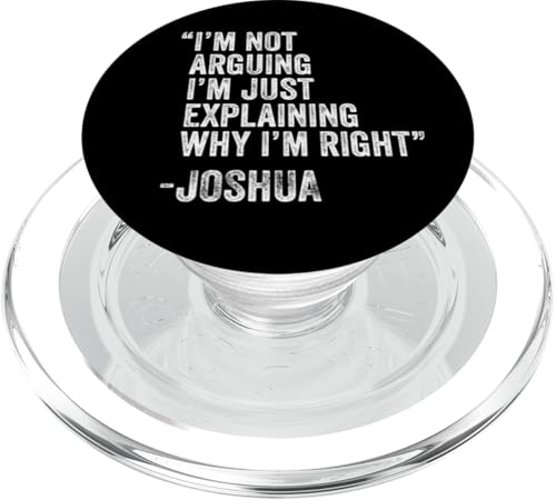 Joshua Zitat Lustiger Geburtstag Custom Name Idee Ingenieur PopSockets PopGrip für MagSafe Joshua Zitat Lustiger Geburtstag Custom Name Idee Ingenieur PopSockets PopGrip für MagSafe von Personalized Name Fathers Day outfit For Men