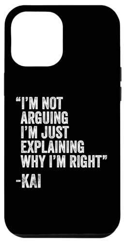 KAI Zitat Lustiger Geburtstag Custom Name Idee Ingenieur Hülle für iPhone 12 Pro Max KAI Zitat Lustiger Geburtstag Custom Name Idee Ingenieur Hülle für iPhone 12 Pro Max von Personalized Name Fathers Day outfit For Men