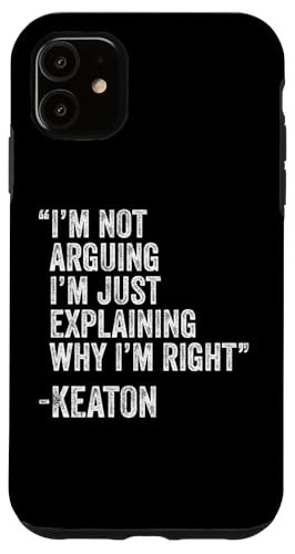 Keaton Zitat Lustiger Geburtstag Custom Name Idee Ingenieur Hülle für iPhone 11 Keaton Zitat Lustiger Geburtstag Custom Name Idee Ingenieur Hülle für iPhone 11 von Personalized Name Fathers Day outfit For Men