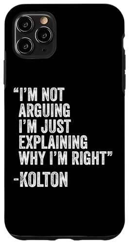 Kolton Zitat Lustiger Geburtstag Custom Name Idee Ingenieur Hülle für iPhone 11 Pro Max Kolton Zitat Lustiger Geburtstag Custom Name Idee Ingenieur Hülle für iPhone 11 Pro Max von Personalized Name Fathers Day outfit For Men
