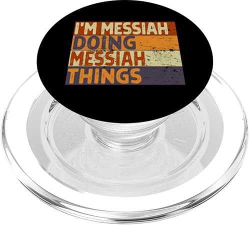 Lustiger Geburtstags-Witz mit der Aufschrift "I'm MESSIAH Doing MESSIAH Things" PopSockets PopGrip für MagSafe Lustiger Geburtstags-Witz mit der Aufschrift "I'm MESSIAH Doing MESSIAH Things" PopSockets PopGrip für MagSafe von Personalized Name Fathers Day outfit For Men