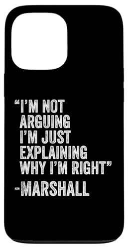 Marshall Zitat Lustiger Geburtstag Custom Name Idee Ingenieur Hülle für iPhone 13 Pro Max von Personalized Name Fathers Day outfit For Men