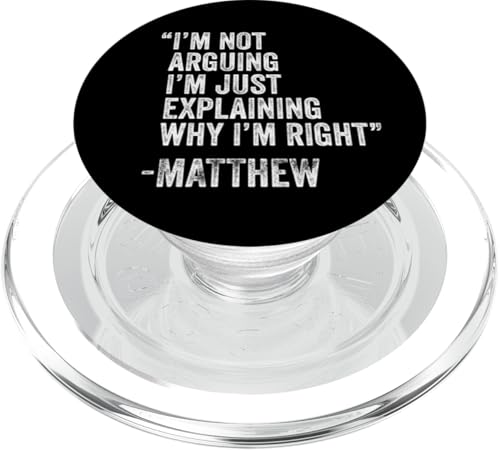 Matthew Zitat Lustiger Geburtstag Custom Name Idee Ingenieur PopSockets PopGrip für MagSafe Matthew Zitat Lustiger Geburtstag Custom Name Idee Ingenieur PopSockets PopGrip für MagSafe von Personalized Name Fathers Day outfit For Men