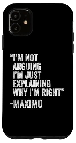 Maximo Zitat Lustiger Geburtstag Custom Name Idee Ingenieur Hülle für iPhone 11 Maximo Zitat Lustiger Geburtstag Custom Name Idee Ingenieur Hülle für iPhone 11 von Personalized Name Fathers Day outfit For Men