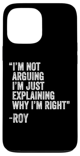 ROY Zitat Lustiger Geburtstag Custom Name Idee Ingenieur Hülle für iPhone 13 Pro Max von Personalized Name Fathers Day outfit For Men