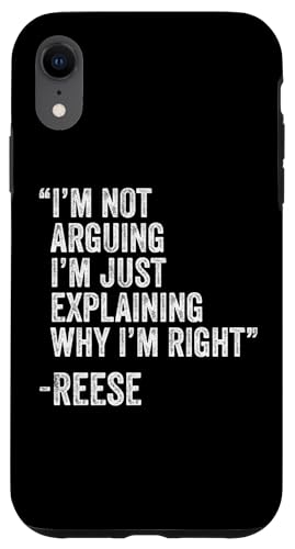Reese Zitat Lustiger Geburtstag Custom Name Idee Ingenieur Hülle für iPhone XR Reese Zitat Lustiger Geburtstag Custom Name Idee Ingenieur Hülle für iPhone XR von Personalized Name Fathers Day outfit For Men