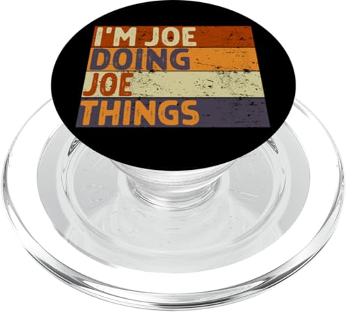Retro I'm Joe Doing Joe Things Lustiger Geburtstagswitz PopSockets PopGrip für MagSafe von Personalized Name Fathers Day outfit For Men