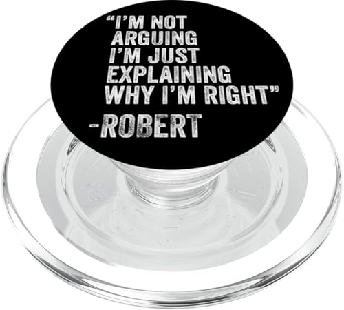Robert Zitat Lustiger Geburtstag Custom Name Idee Ingenieur PopSockets PopGrip für MagSafe Robert Zitat Lustiger Geburtstag Custom Name Idee Ingenieur PopSockets PopGrip für MagSafe von Personalized Name Fathers Day outfit For Men