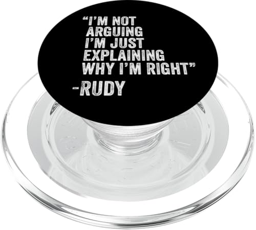 Rudy Zitat Lustiger Geburtstag Custom Name Idee Ingenieur PopSockets PopGrip für MagSafe Rudy Zitat Lustiger Geburtstag Custom Name Idee Ingenieur PopSockets PopGrip für MagSafe von Personalized Name Fathers Day outfit For Men