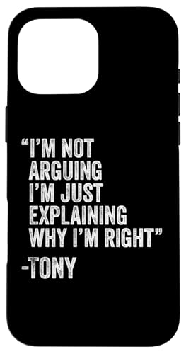 Tony Zitat Lustiger Geburtstag Custom Name Idee Ingenieur Hülle für iPhone 16 Pro Max Tony Zitat Lustiger Geburtstag Custom Name Idee Ingenieur Hülle für iPhone 16 Pro Max von Personalized Name Fathers Day outfit For Men