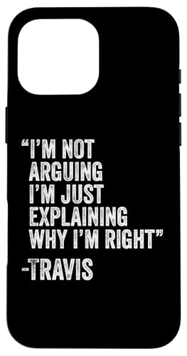 Travis Zitat Lustiger Geburtstag Custom Name Idee Ingenieur Hülle für iPhone 16 Pro Max Travis Zitat Lustiger Geburtstag Custom Name Idee Ingenieur Hülle für iPhone 16 Pro Max von Personalized Name Fathers Day outfit For Men