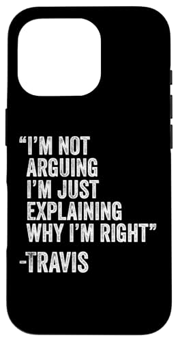 Travis Zitat Lustiger Geburtstag Custom Name Idee Ingenieur Hülle für iPhone 16 Pro von Personalized Name Fathers Day outfit For Men