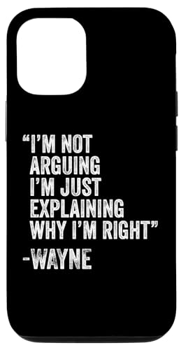 Wayne Zitat Lustiger Geburtstag Custom Name Idee Ingenieur Hülle für iPhone 12/12 Pro Wayne Zitat Lustiger Geburtstag Custom Name Idee Ingenieur Hülle für iPhone 12/12 Pro von Personalized Name Fathers Day outfit For Men