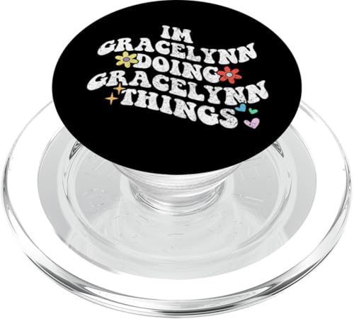 Groovy I'm Gracelynn Doing Gracelynn Things Funny Mother's PopSockets PopGrip für MagSafe Groovy I'm Gracelynn Doing Gracelynn Things Funny Mother's PopSockets PopGrip für MagSafe von Personalized Name Mothers Day outfit For Women