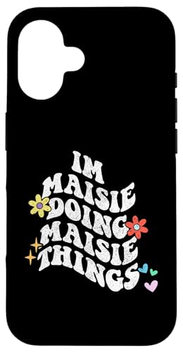 Groovy Im Maisie Doing Maisie Things Lustiger Muttertag Hülle für iPhone 16 Groovy Im Maisie Doing Maisie Things Lustiger Muttertag Hülle für iPhone 16 von Personalized Name Mothers Day outfit For Women