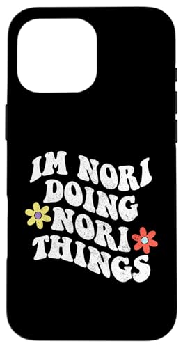 Groovy Im Nori Doing Nori Things Lustiger Muttertag Hülle für iPhone 16 Pro Max Groovy Im Nori Doing Nori Things Lustiger Muttertag Hülle für iPhone 16 Pro Max von Personalized Name Mothers Day outfit For Women