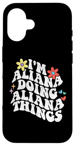 Retro Groovy I'm Aliana Doing Aliana Things Funny Mothers Day Hülle für iPhone 16 Retro Groovy I'm Aliana Doing Aliana Things Funny Mothers Day Hülle für iPhone 16 von Personalized Name Mothers Day outfit For Women