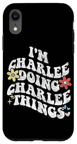 Retro Groovy I'm Charlee Doing Charlee Things Funny Mother's Hülle für iPhone XR von Personalized Name Mothers Day outfit For Women