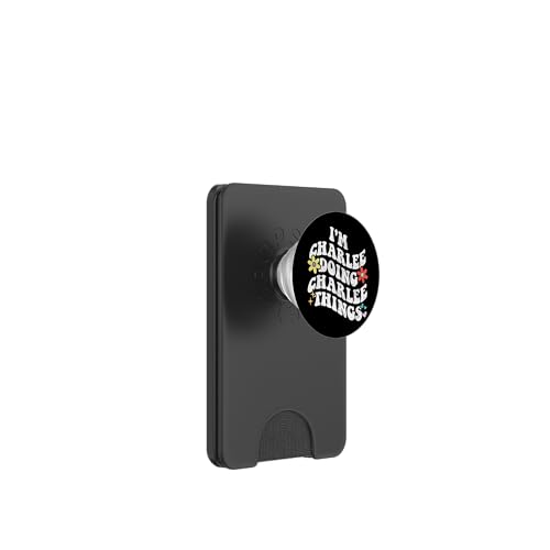 Retro Groovy I'm Charlee Doing Charlee Things Funny Mother's PopSockets PopWallet für MagSafe Retro Groovy I'm Charlee Doing Charlee Things Funny Mother's PopSockets PopWallet für MagSafe von Personalized Name Mothers Day outfit For Women