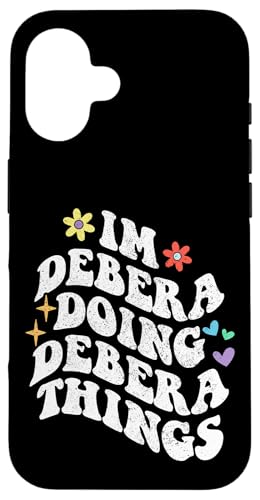Retro Groovy I'm Debera Doing Debera Things Funny Mother Hülle für iPhone 16 Retro Groovy I'm Debera Doing Debera Things Funny Mother Hülle für iPhone 16 von Personalized Name Mothers Day outfit For Women