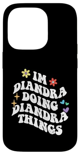 Retro Groovy I'm Diandra Doing Diandra Things Funny Mother's Hülle für iPhone 14 Pro von Personalized Name Mothers Day outfit For Women