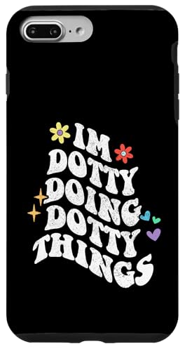 Retro Groovy I'm Dotty Doing Dotty Things Lustiger Muttertag Hülle für iPhone 7 Plus/8 Plus Retro Groovy I'm Dotty Doing Dotty Things Lustiger Muttertag Hülle für iPhone 7 Plus/8 Plus von Personalized Name Mothers Day outfit For Women