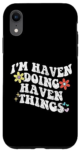 Retro Groovy I'm Haven Doing Haven Things Lustiger Muttertag Hülle für iPhone XR Retro Groovy I'm Haven Doing Haven Things Lustiger Muttertag Hülle für iPhone XR von Personalized Name Mothers Day outfit For Women