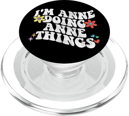 Retro Groovy Im Anne Doing Anne Things Lustiger Muttertag PopSockets PopGrip für MagSafe Retro Groovy Im Anne Doing Anne Things Lustiger Muttertag PopSockets PopGrip für MagSafe von Personalized Name Mothers Day outfit For Women