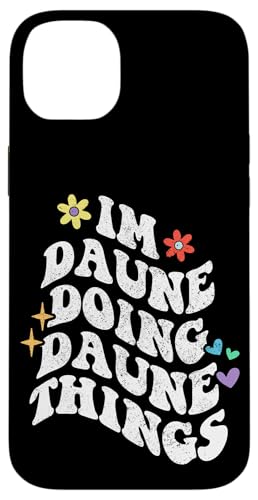 Retro Groovy Im Daune Doing Daune Things Lustiger Muttertag Hülle für iPhone 14 Plus Retro Groovy Im Daune Doing Daune Things Lustiger Muttertag Hülle für iPhone 14 Plus von Personalized Name Mothers Day outfit For Women
