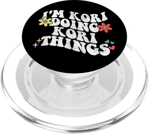 Retro Groovy Im Kori Doing Kori Things Lustiger Muttertag PopSockets PopGrip für MagSafe Retro Groovy Im Kori Doing Kori Things Lustiger Muttertag PopSockets PopGrip für MagSafe von Personalized Name Mothers Day outfit For Women