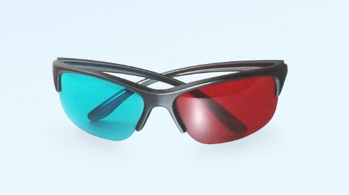 Anaglyphen 3D-Brille rot/Cyan, Acryl, X-Gen Stil Anaglyphen 3D-Brille rot/Cyan, Acryl, X-Gen Stil von Perspektrum
