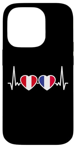 Peru Frankreich Herzschlag Flagge Franzose Peruaner Hülle für iPhone 14 Pro Peru Frankreich Herzschlag Flagge Franzose Peruaner Hülle für iPhone 14 Pro von Peruanische Stolz Perú Design Peru Geschenke